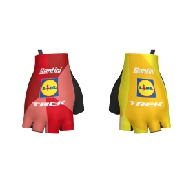 Lidl-Trek unisex cyklistické týmové rukavice Santini